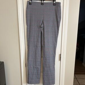 White House Black Market Classic Plaid Straight Leg Pants